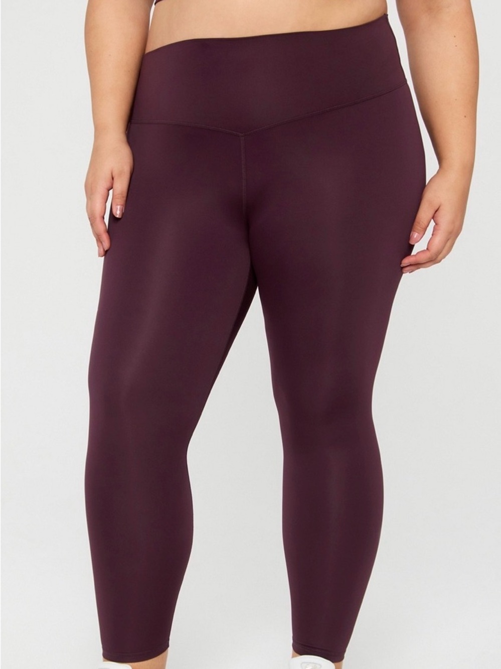 Fabletics PureLuxe TLC High-Waist Leggings in Burgundy/Oxblood